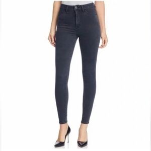 DL1961 JAXDL jeans, No.1 Trimtone Skinny in Battle wash, size 26 Dark Gray Black
